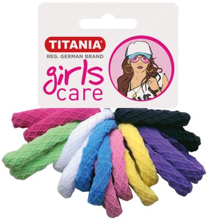 Ластици за коса Titania 16 броя разноцветни