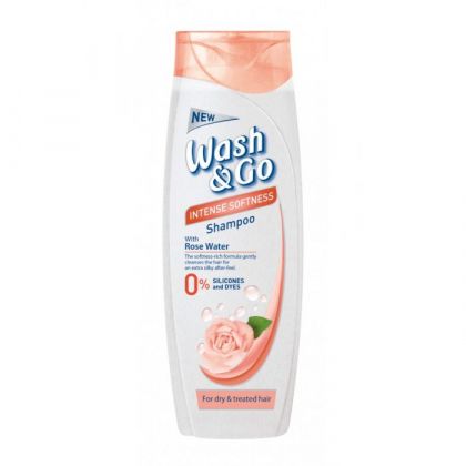 Wash & Go  Шампоан  с розова вода 